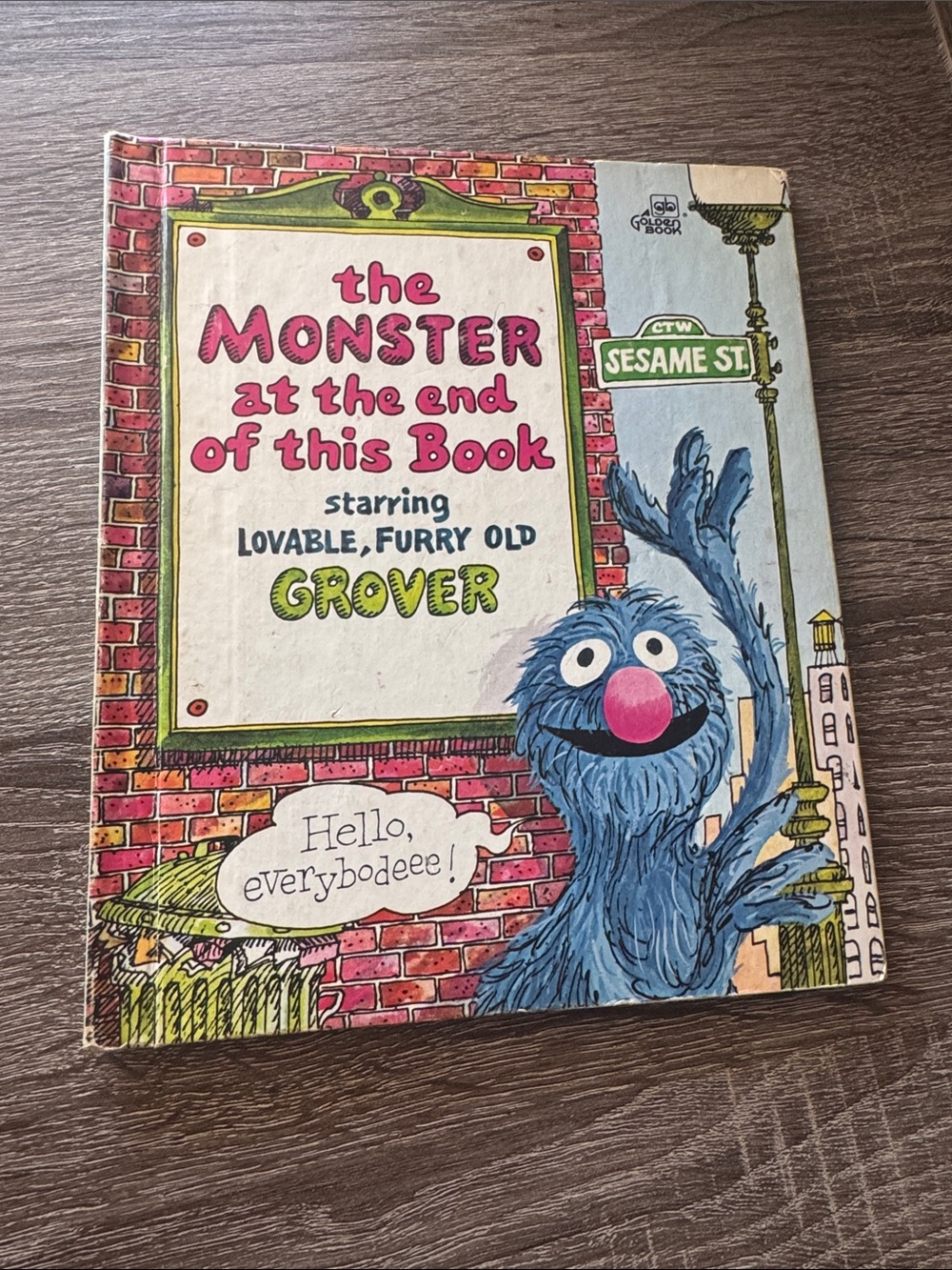 Sesame Street Grover Picture Book — Blue, Pink
